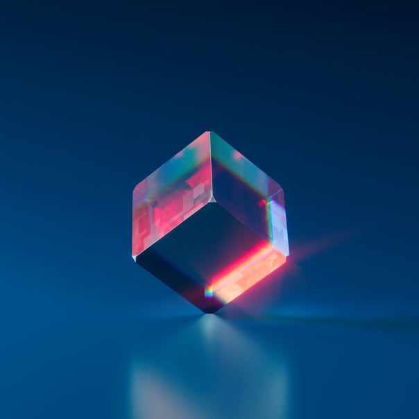Diamond in glass